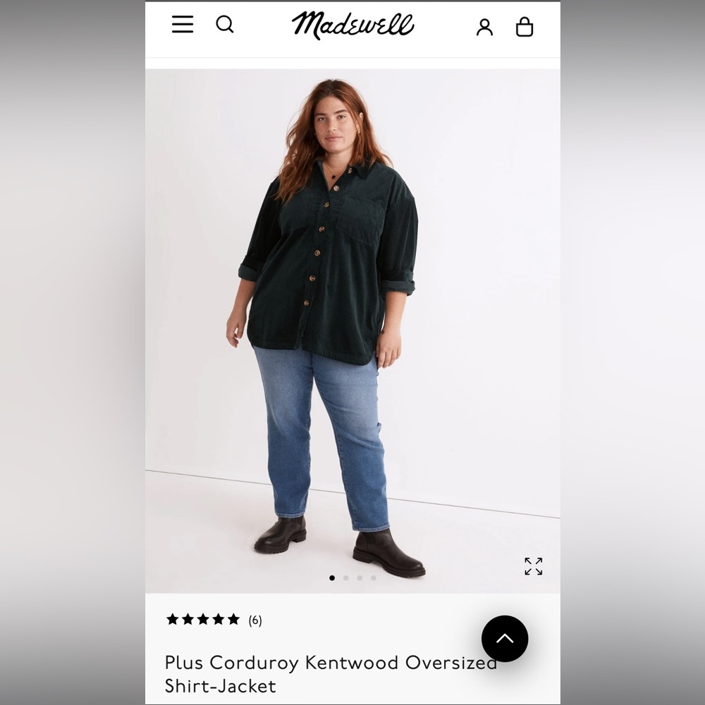 Madewell Oversize Corduroy shacket